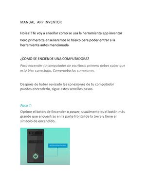 Manual App Inventor