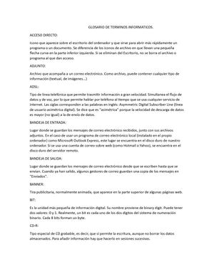 Glosario De Terminos Informaticos
