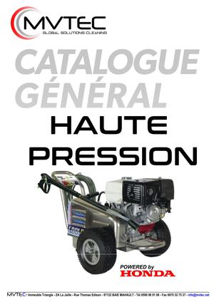 Catalogue Nettoyeurs Haute Pression