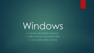 Windows Diapositivas