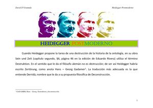 Heidegger Postmoderno