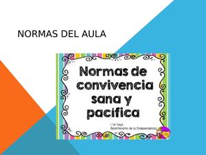 Normas Del Aula