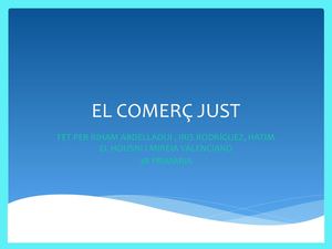 Hatim, Mireia, Iris i Riham: El Comerç Just