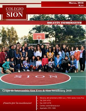 Boletín Informativo N. 11 Marzo, 2018