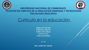 Curriculum