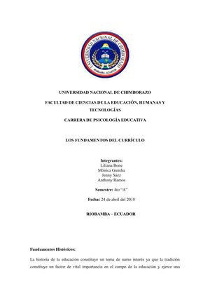Fundamentos Históricos