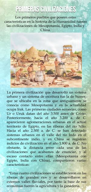 Las Primeras Civilizaciones