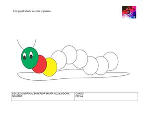 Papel Silueta Gusano