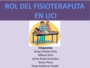 Rol del Fisioterapeuta en UCI