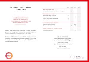 Ducasse Education Calendrier Actions Collectives 2018