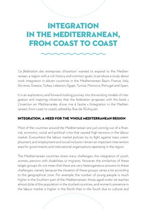 Synthèse de l’étude L’insertion en Méditerranée, d’une rive à l’autre
