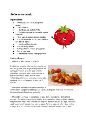 Receta de Carne