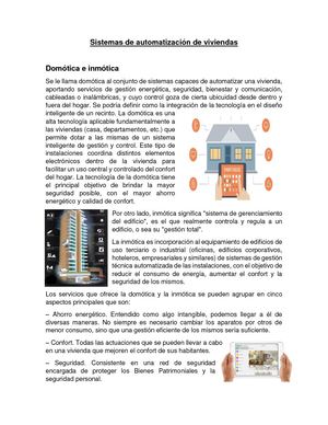 Sistemas De Automatizacion De Viviendas