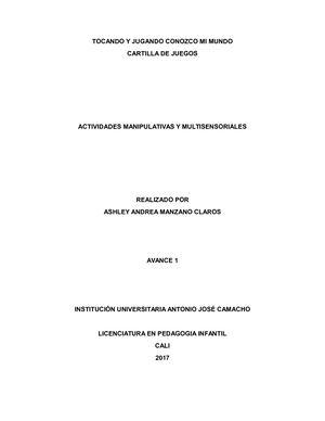 Tocando Y Jugando Conozco Mi Mundo 1
