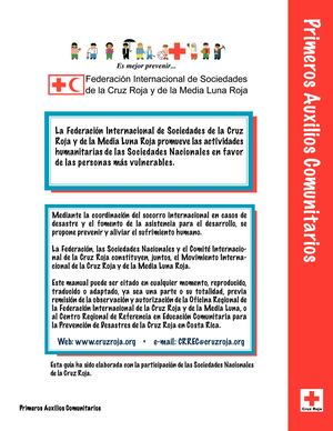 Cartilla Primeros Auxilios Crus Roja Colombiana