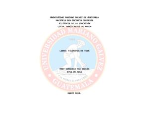 Libro Filosofía de Vida