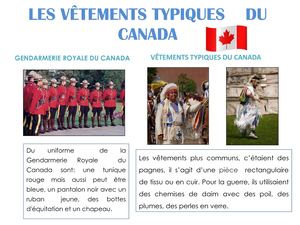 Les Vêtements Typiques Du Canada Trabajo De Frances Bravo