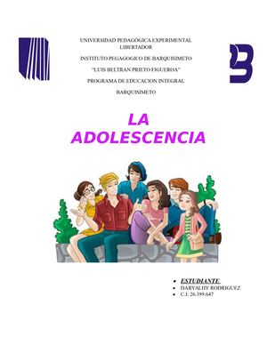 La Adolescencia Calameo