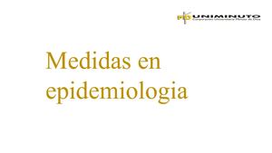 Medidas en epidemiologia