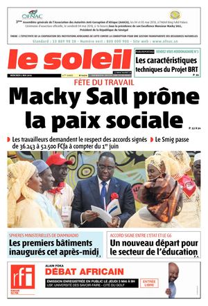 Edition Du 2 Mai 2018