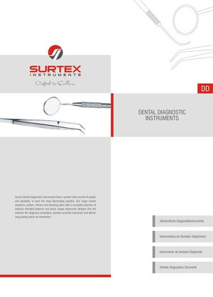 DD Surtex Dental Diagnostic Instruments Catalogue