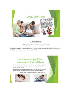 Crecer Leyendo Resumen Para Padres