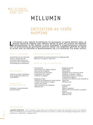 FORMATION - Milumin_Initiation au vidéo mapping