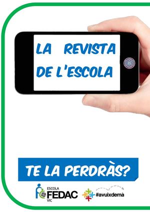 Revista FEDAC VIC - Pare Coll