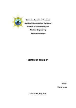 Shape Of The Ship. Essay