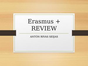 Erasmus + REVIEW