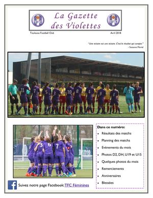 Gazette Des Violettes #44 Avril 2018