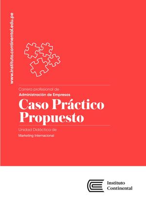 Caso Práctico Propuesto 2 Marketing Internacional