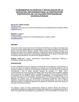 Fundamentos Filosoficos Y Sociologicos En La Educacion Descargas
