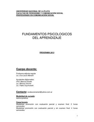 Fundamentos Psicologicos Del Aprendizaje 0 Pdf Descargas