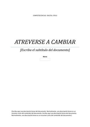 Atreverse A Cambiar (1)