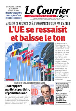 Le Courrier D'Algérie Du Samedi 5 Mai 2018