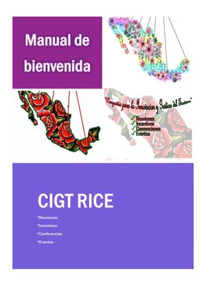 Manual De Bienvenida Cigt Rice Pdf