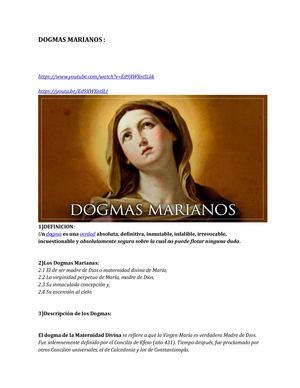 Dogmas Marianos