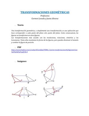 Transformaciones Geometricas Lavado Y Alvarez