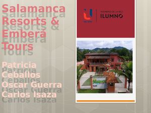 Salamanca Resorts & Emberá Tours