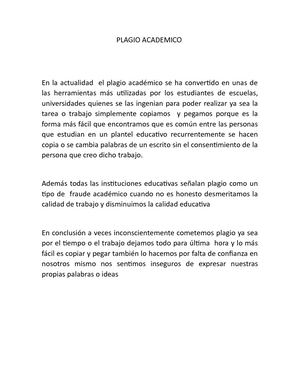 Plagio Academico
