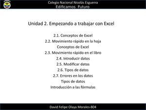 Unidad 2 Primer Periodo