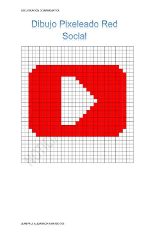 Dibujo Pixeleado Red Socal Jpaf 706