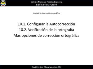 Unidad 10 Primer Periodo
