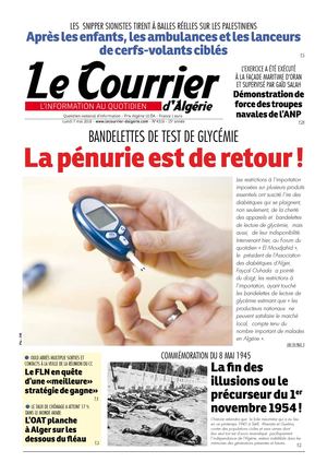 Le Courrier D'Algérie Du Lundi 7 Mai 2018