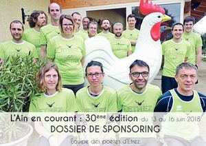 L'équipe des poètes d'Etrez à la course l'Ain en courant - Dossier De Sponsoring