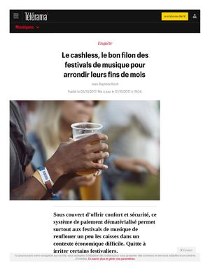 Le Cashless Le Bon Filon Des Festivals De Musique Pour Arrondir Leurs Fins De Mois