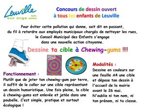 Affiche Cible à Chewing Gums