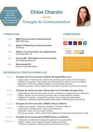 CV Chloe Chardin
