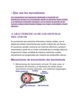 Que Son Los Mecanismos